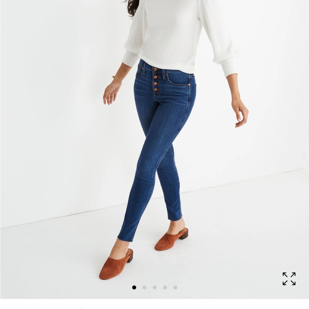 Madewell Women's 10" High-Rise Skinny Jeans in Brinville Wash Size 28 ($135)